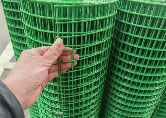 25x25mm Länge 10m PVC beschichtete geschweißten Stahldraht Mesh Green Garden Mesh Fencing