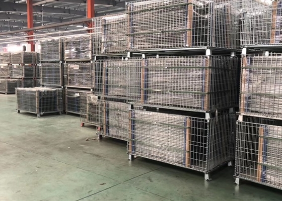 1200X1000X890MM faltbarer Q195 Draht Mesh Storage Containers For Warehouse